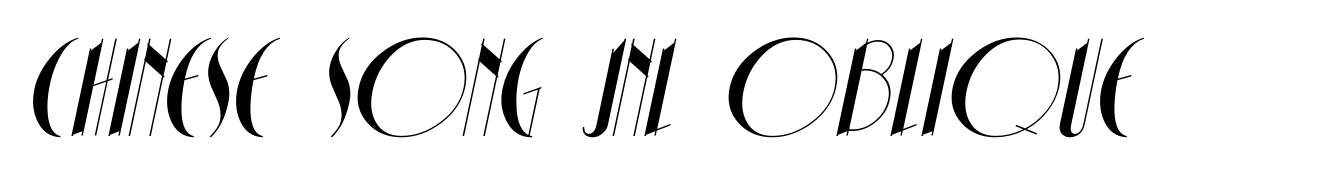 Chinese Song JNL Oblique